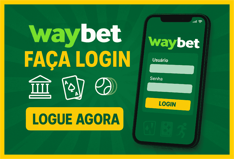 Imagem destacando login seguro na WAYBET para novos usuários
